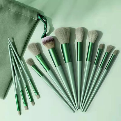 Kit Conjunto de Pincéis de Maquiagem com 13 Unidades