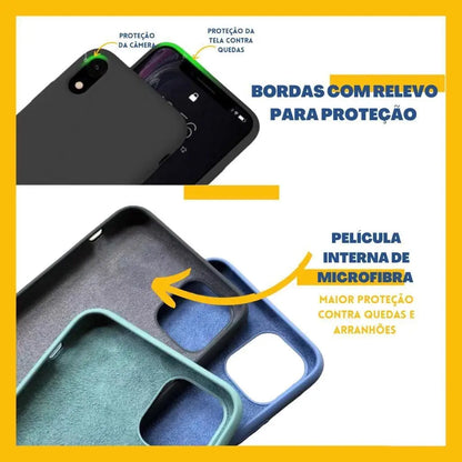 Capa silicone Aveludado de celular