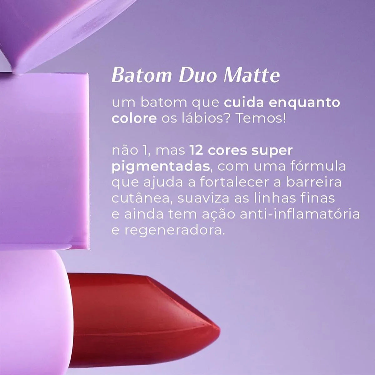 Batom Duo Matte Mood - Ruby Rose