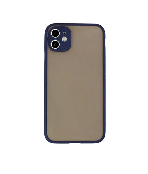 Capinha de TPU fosca com bordas coloridas para iPhone 12 Pro