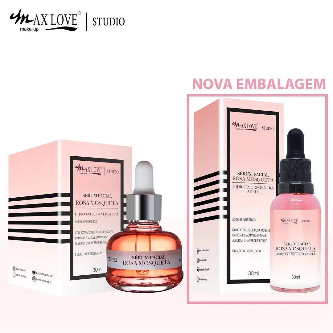 Sérum Facial Hidratante e Regenerador da Pele Pink Mosquette-Max