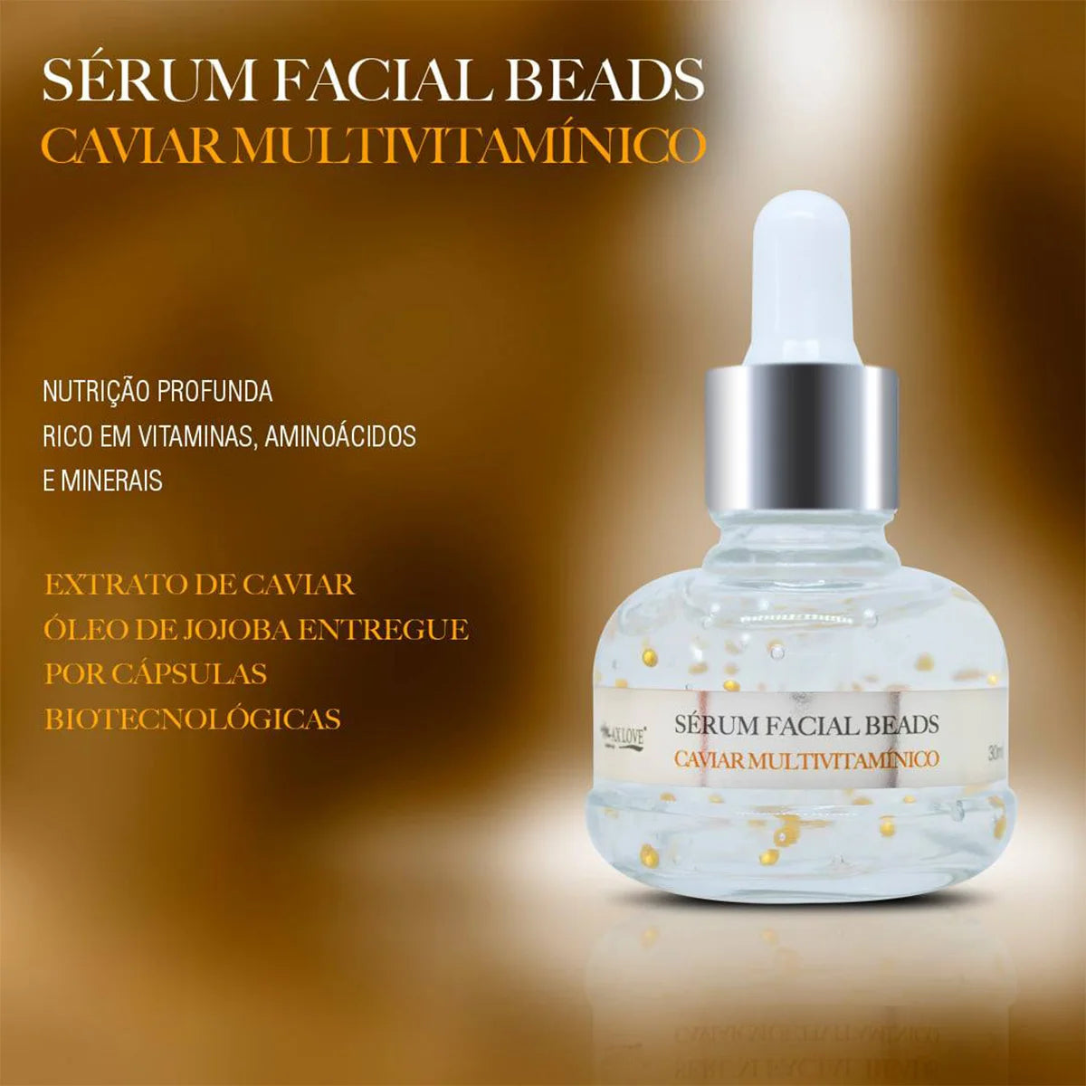 Sérum Facial Esferas Multivitamínico Caviar - Max Love