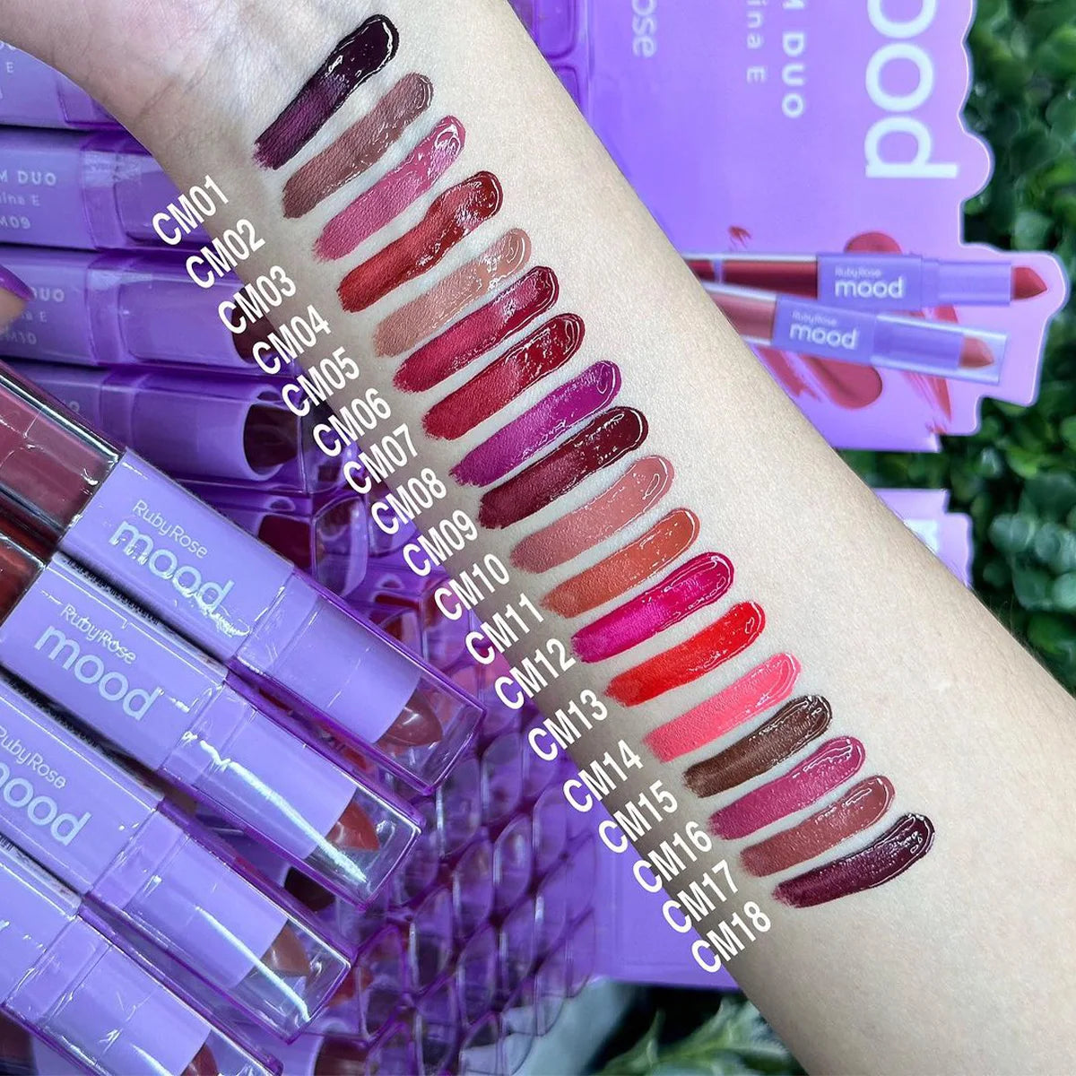 Batom Duo Matte Mood - Ruby Rose