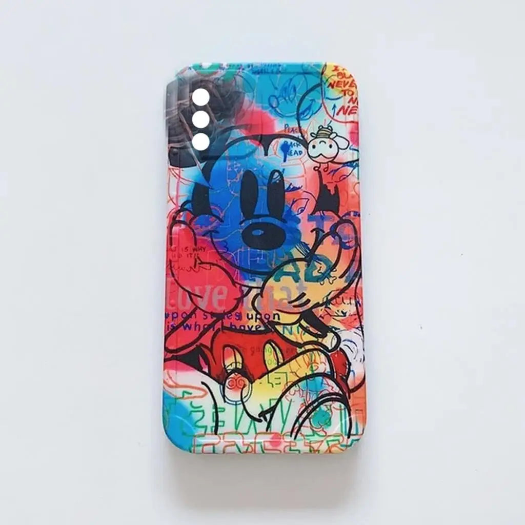 Capa personalizada Mickey Graffiti para iPhone XS