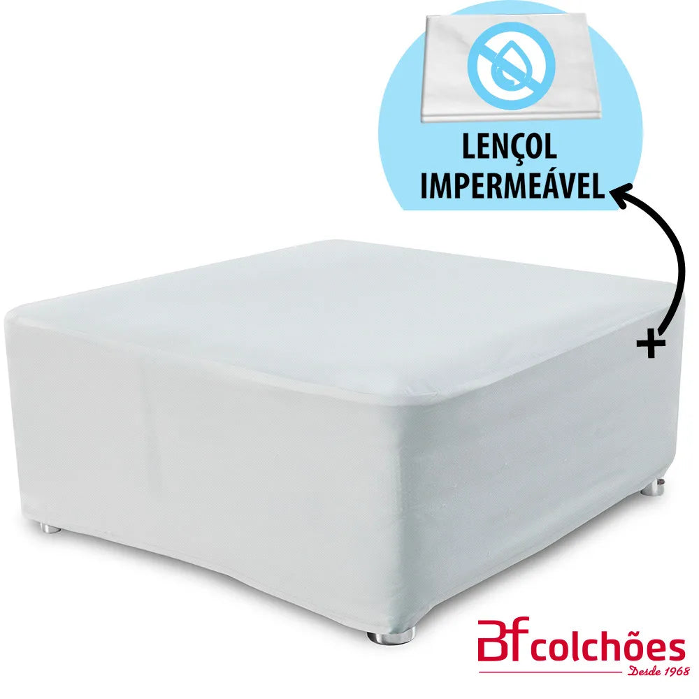 Cama para animais de estimação com lençol branco impermeável para cães e gatos