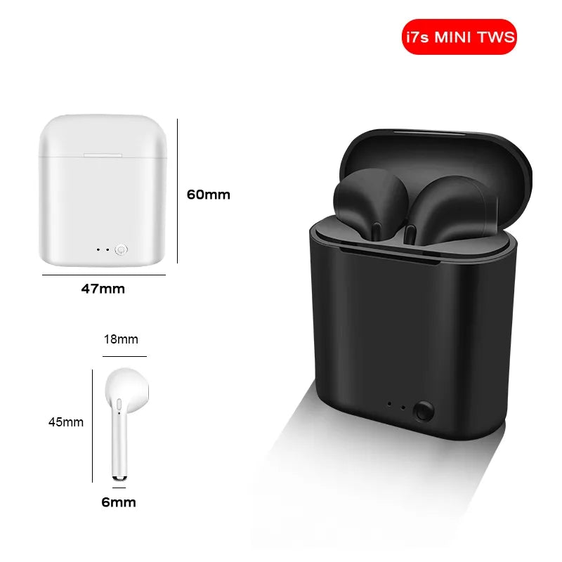 Fone de Ouvido i7 mini tws Wireless Binaural Bluetooth Headset in-Ear Earplugs