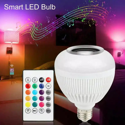 DAFUSHOP Lampada Bluetooth Com Controle Remoto 12W Rgb