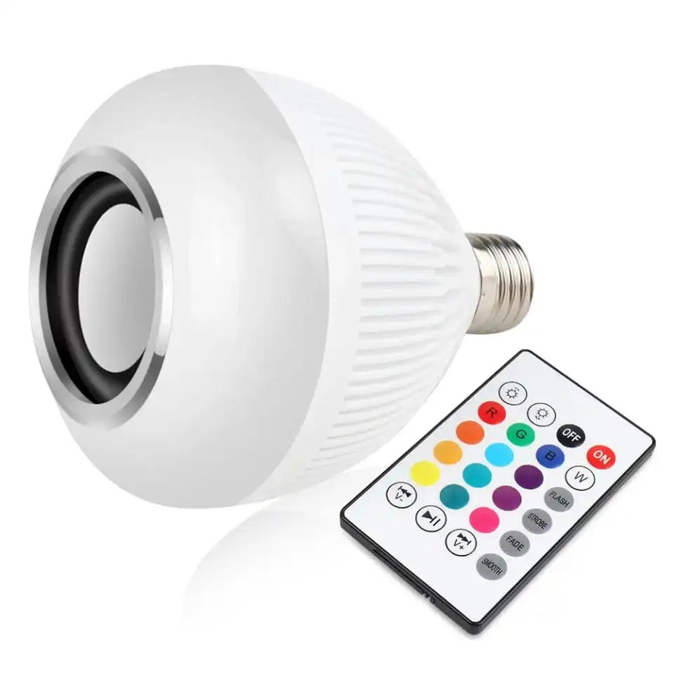 DAFUSHOP Lampada Bluetooth Com Controle Remoto 12W Rgb